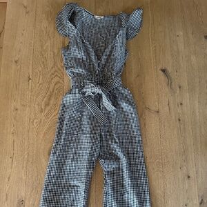 For Love And Lemons White Black Jumpsuit Top And Pants Together Size M